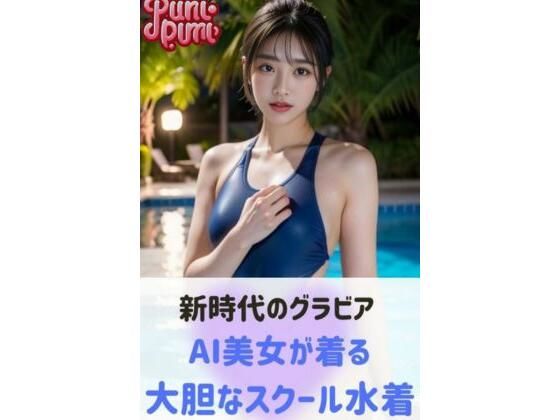 新時代のグラビア:AI美女が着る大胆なスクール水着_0