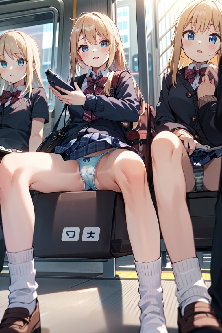 320枚 電車盗撮 制服JKパンチラ_9