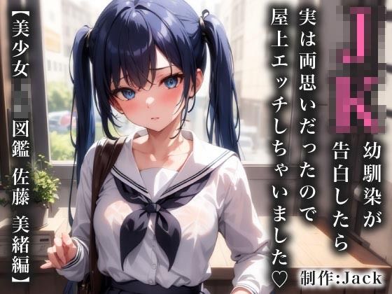 JK幼馴染が告白したら実は両思いだったので屋上エッチしちゃいました【美少女JK図鑑_佐藤 美緒編】_0