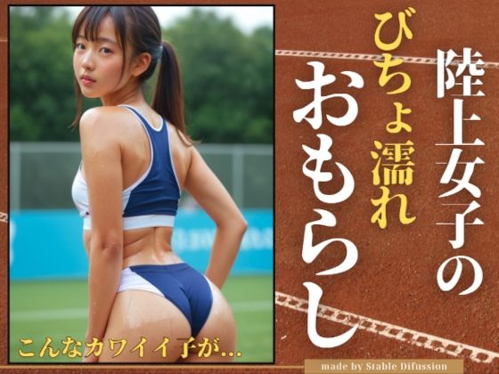 陸上女子のびちょ濡れおもらし_0