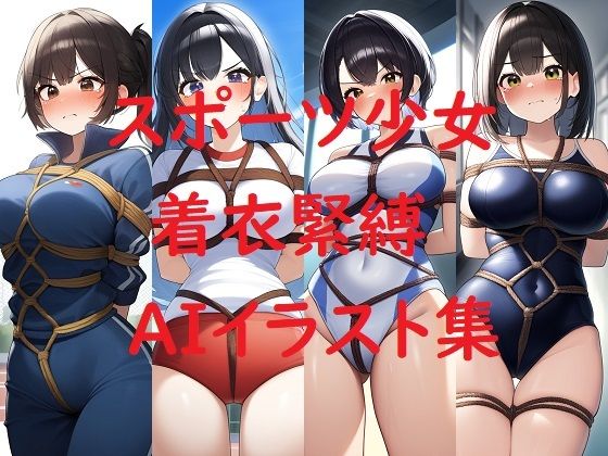 スポーツ少女着衣緊縛AIイラスト集