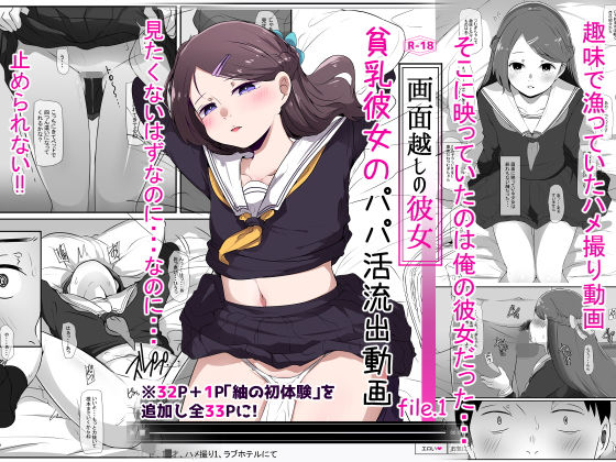 画面越しの彼女〜貧乳彼女のパパ活流出動画・file.01〜_0